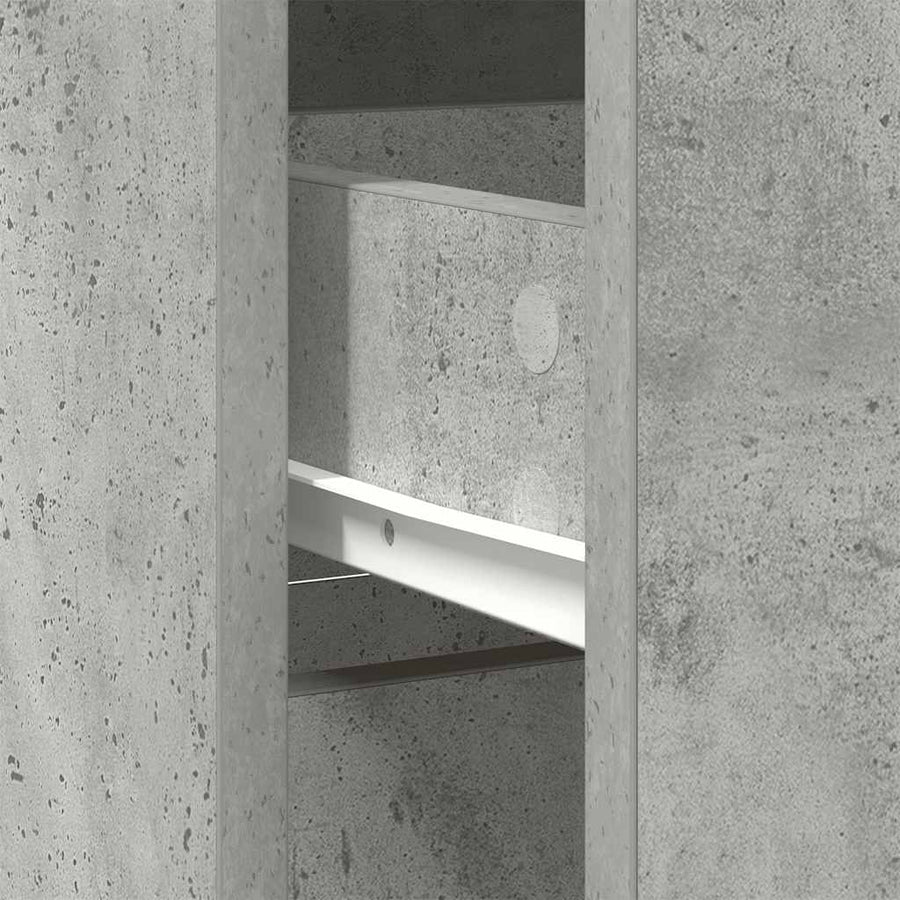 Dressoir met lade 80x34x76 cm spaanplaat betongrijs