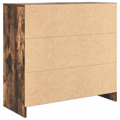 Dressoir met lade 80x34x76 cm spaanplaat gerookt eikenkleurig
