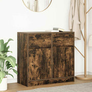 Dressoir 80x34x76 cm spaanplaat gerookt eiken