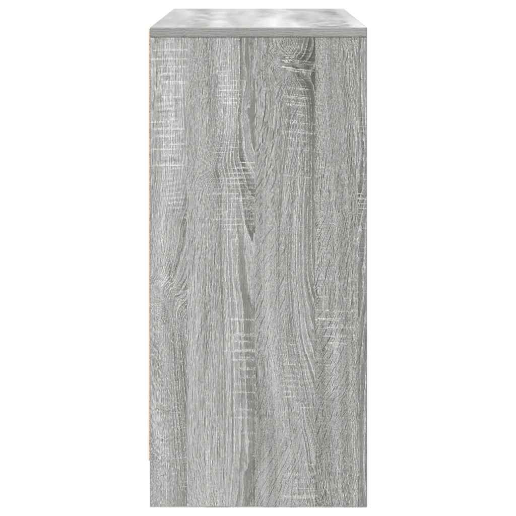Dressoir met lade 80x34x76 cm spaanplaat grijs sonoma