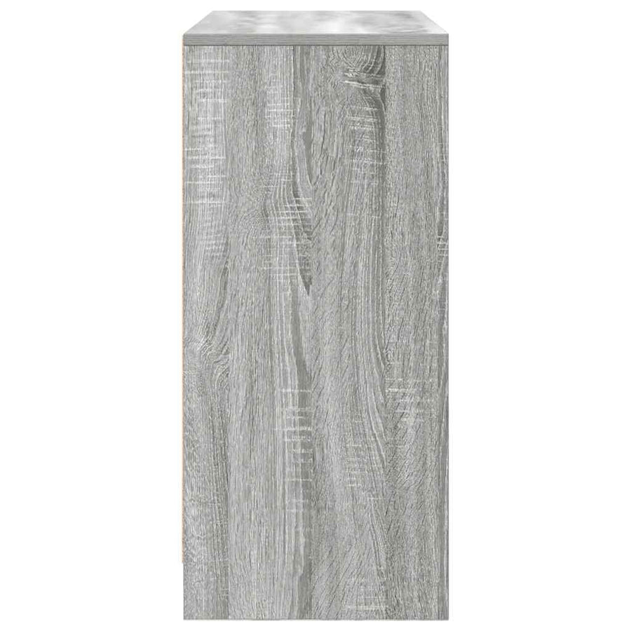 Dressoir met lade 80x34x76 cm spaanplaat grijs sonoma