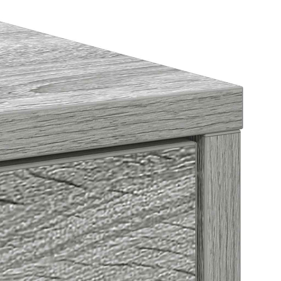 Dressoir met lade 80x34x76 cm spaanplaat grijs sonoma