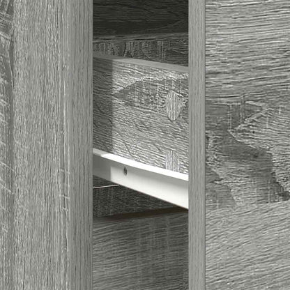 Dressoir met lade 80x34x76 cm spaanplaat grijs sonoma