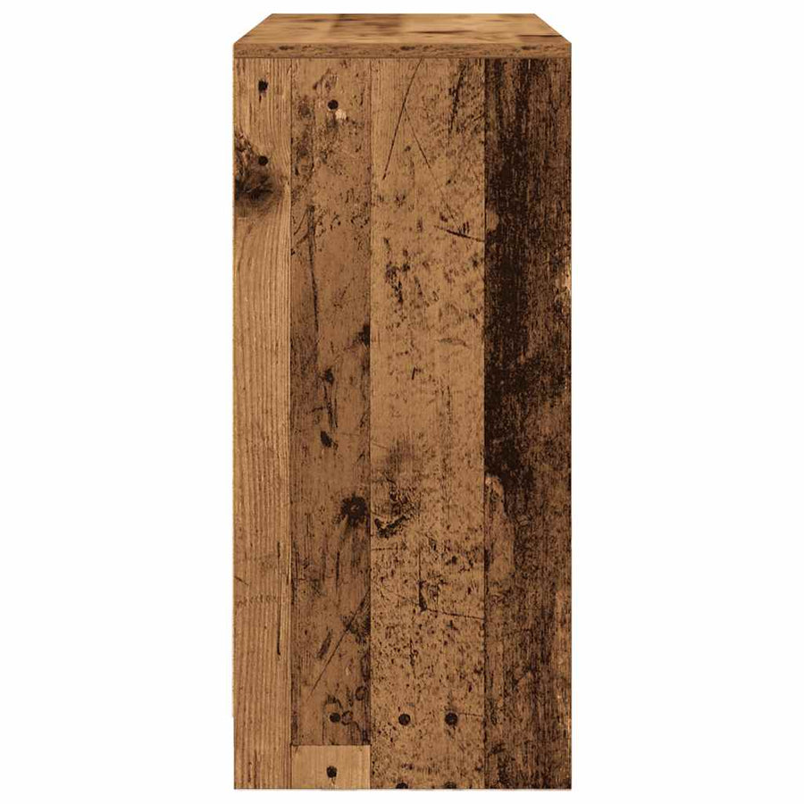Dressoir met lade 80x34x76 cm spaanplaat oud hout