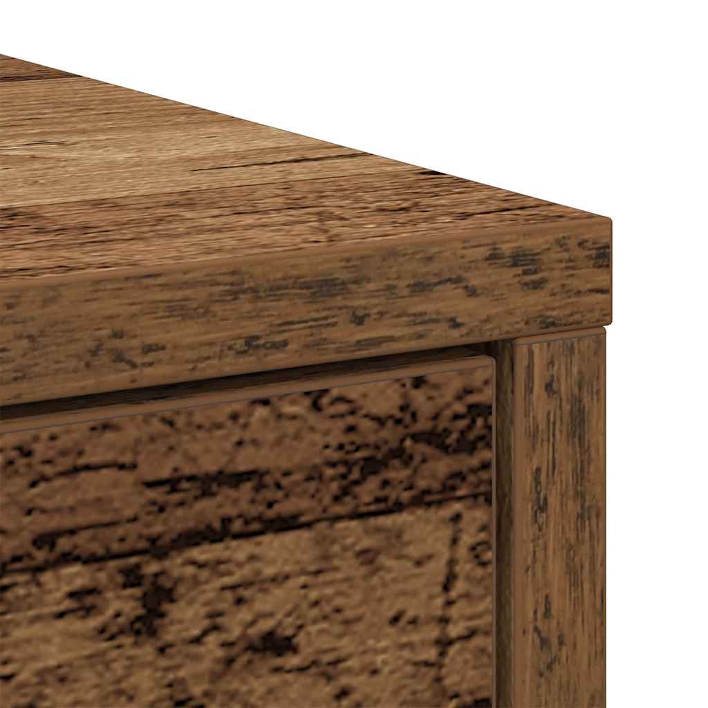 Dressoir met lade 80x34x76 cm spaanplaat oud hout