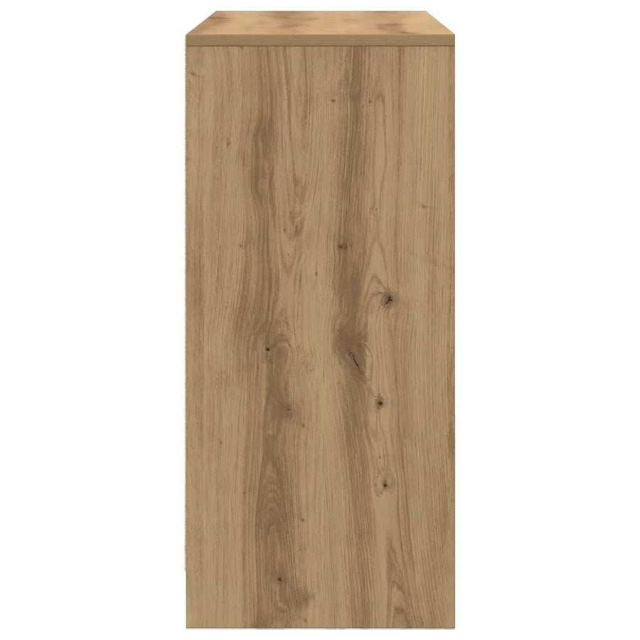 Dressoir lade 80x34x76 cm spaanplaat artisanaal eikenkleurig