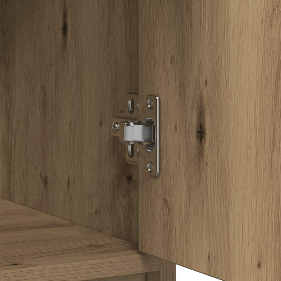 Dressoir lade 80x34x76 cm spaanplaat artisanaal eikenkleurig