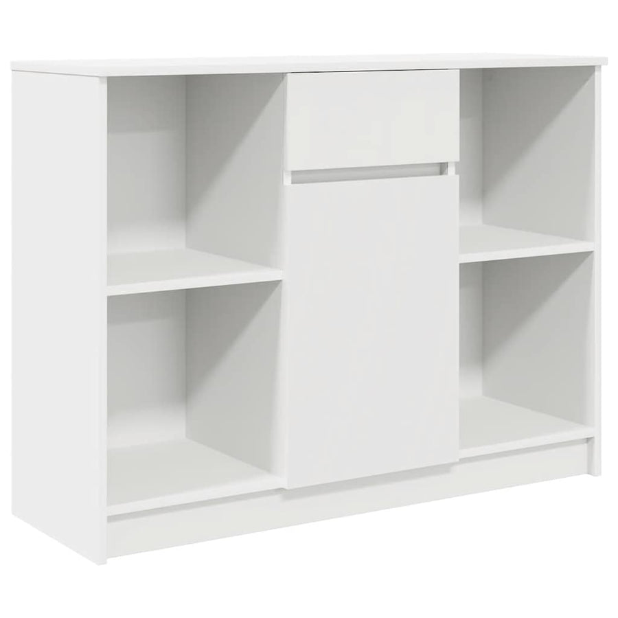 Dressoir met lade 101x35x76 cm spaanplaat wit
