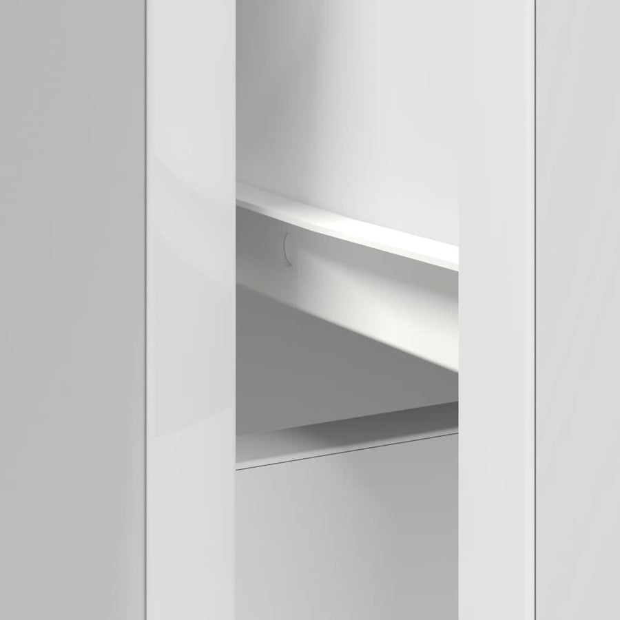 Dressoir met lade 101x35x76 cm spaanplaat wit