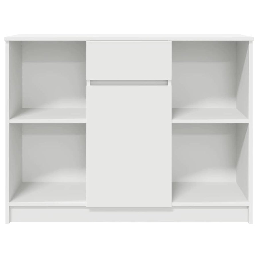 Dressoir met lade 101x35x76 cm spaanplaat wit