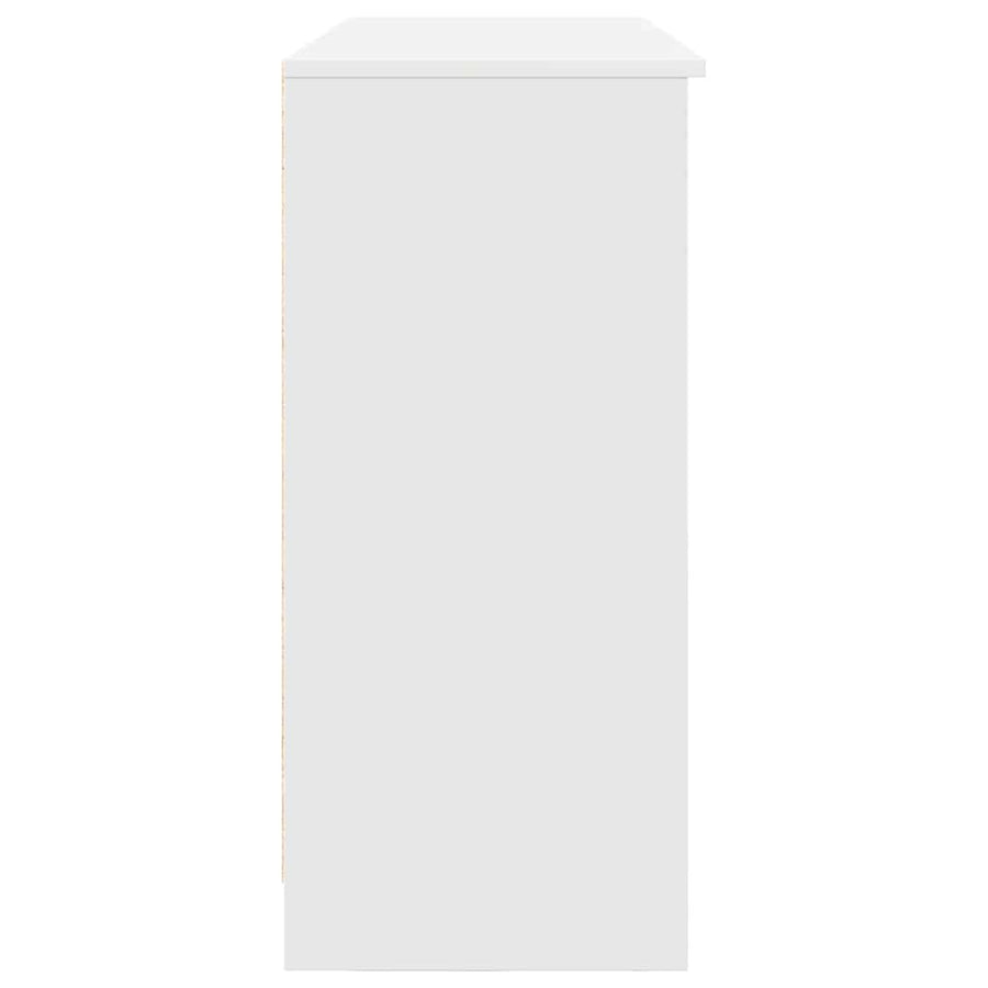 Dressoir met lade 101x35x76 cm spaanplaat wit
