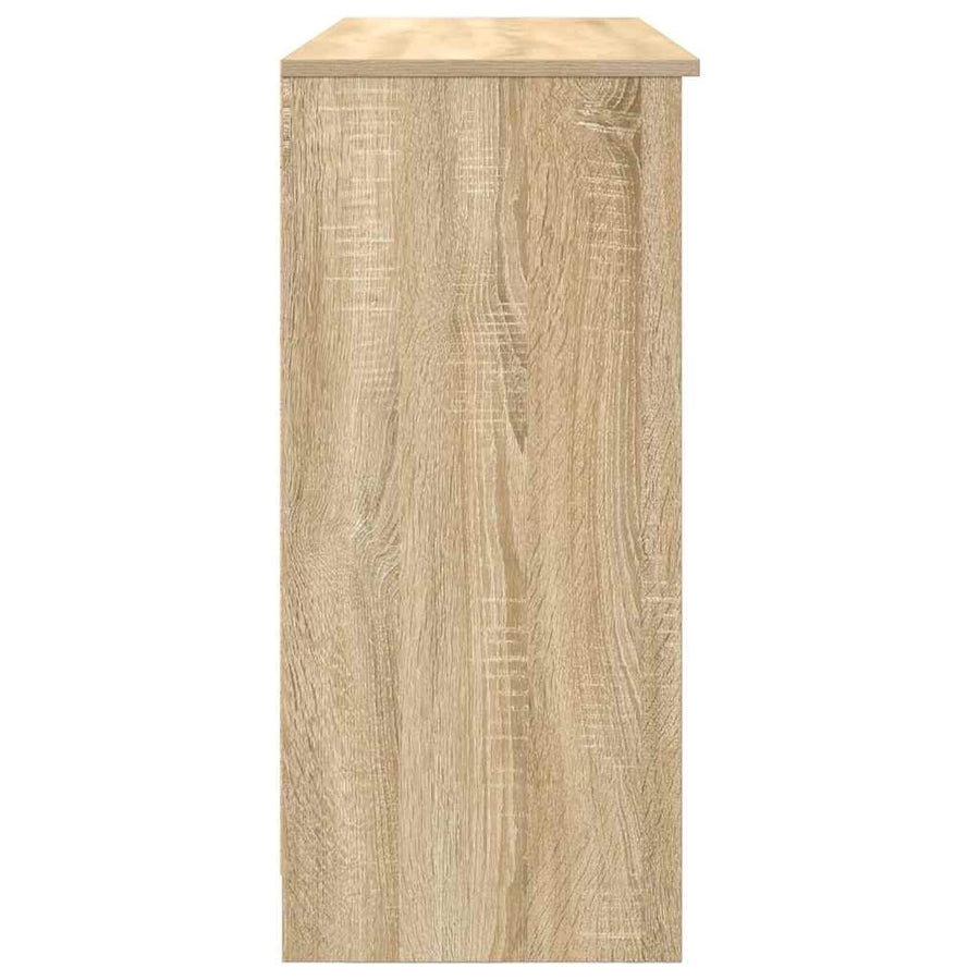 Dressoir met lade 101x35x76 cm spaanplaat sonoma eikenkleurig