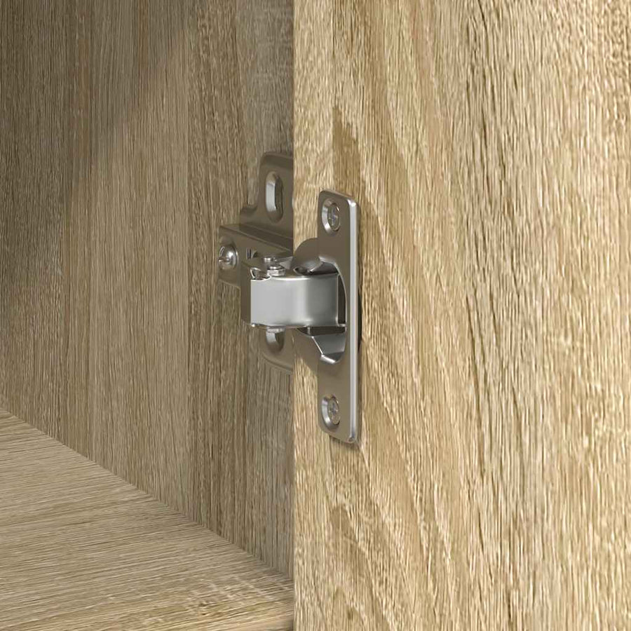 Dressoir met lade 101x35x76 cm spaanplaat sonoma eikenkleurig