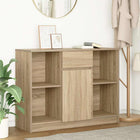 Sideboard with drawer 101x35x76 cm chipboard Sonoma oak colour