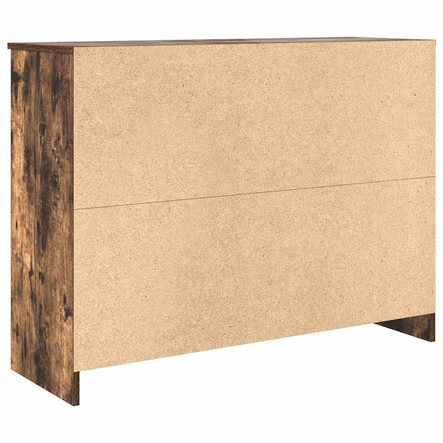 Dressoir met lade 101x35x76 cm spaanplaat gerookt eikenkleurig