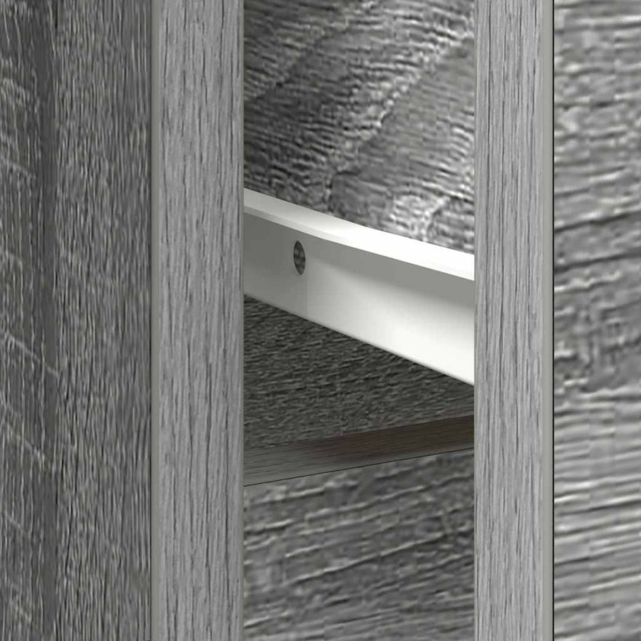 Dressoir met lade 101x35x76 cm spaanplaat grijs Sonoma