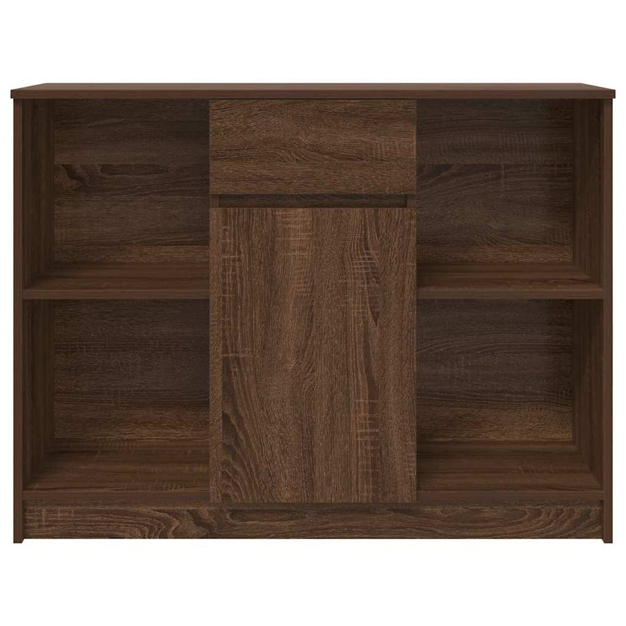 Dressoir met lade 101x35x76 cm spaanplaat bruin eikenkleurig