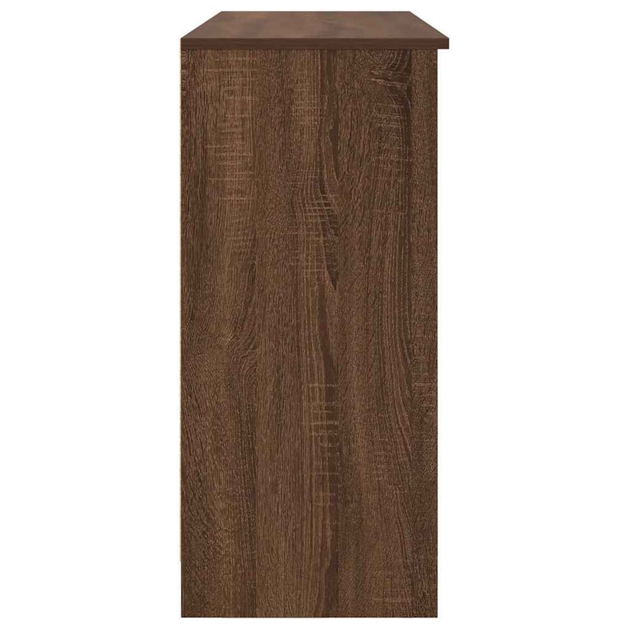 Dressoir met lade 101x35x76 cm spaanplaat bruin eikenkleurig