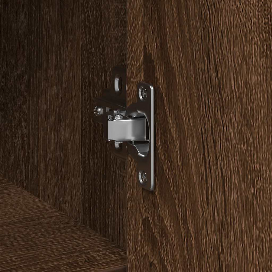 Dressoir met lade 101x35x76 cm spaanplaat bruin eikenkleurig