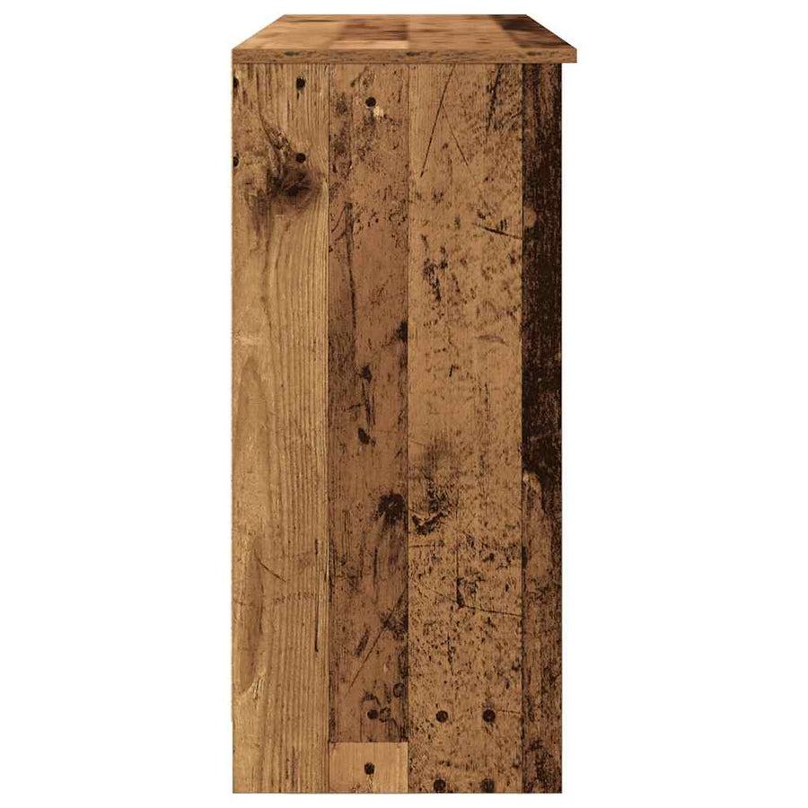 Dressoir met lade 101x35x76 cm spaanplaat oud hout