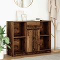 Sideboard with drawer 101x35x76 cm chipboard old wood