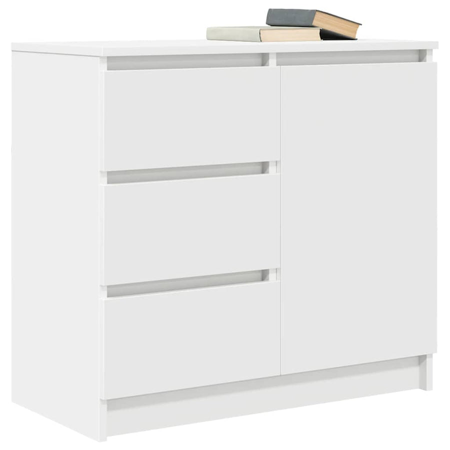 Dressoir met lade 71x35x65 cm spaanplaat wit