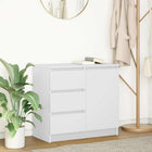Dressoir 71x35x65 cm spaanplaat wit