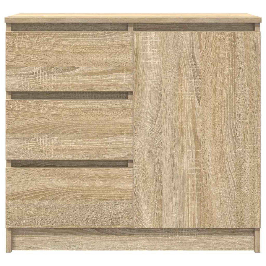 Dressoir met lade 71x35x65 cm spaanplaat sonoma eikenkleurig
