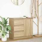 Dressoir 71x35x65 cm spaanplaat sonoma eiken
