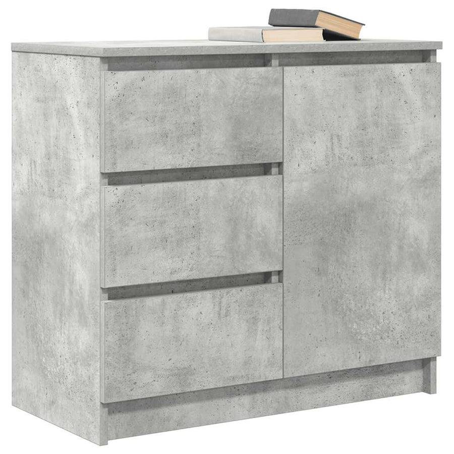 Dressoir met lade 71x35x65 cm spaanplaat betongrijs