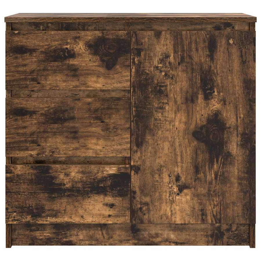 Dressoir met lade 71x35x65 cm spaanplaat gerookt eikenkleurig