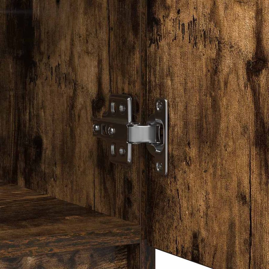 Dressoir met lade 71x35x65 cm spaanplaat gerookt eikenkleurig