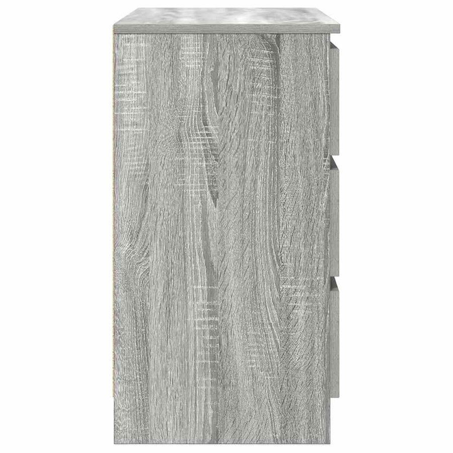 Dressoir met lade 71x35x65 cm spaanplaat grijs Sonoma