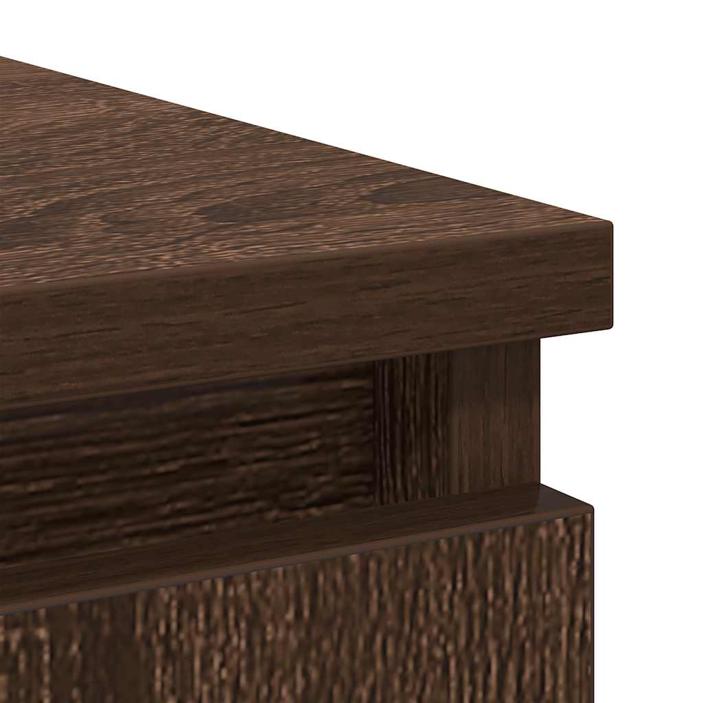 Dressoir met lade 71x35x65 cm spaanplaat bruin eikenkleurig