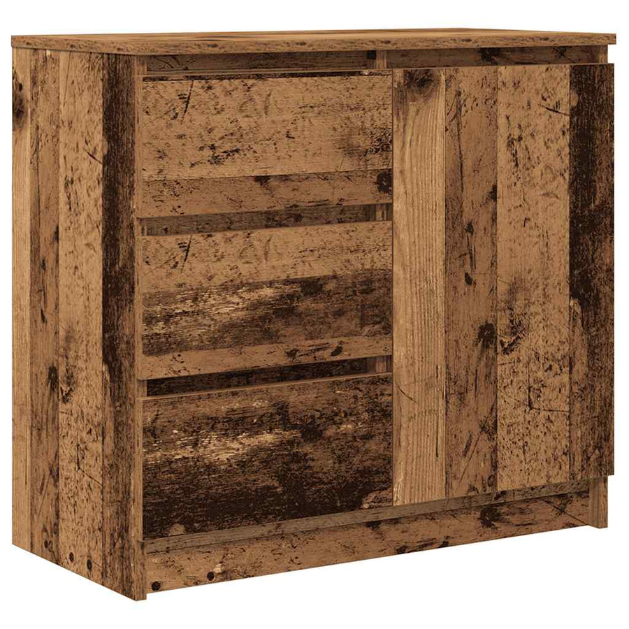 Dressoir met lade 71x35x65 cm spaanplaat oud hout