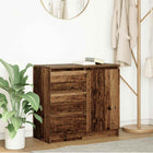Dressoir 71x35x65 cm spaanplaat oud hout