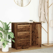 Dressoir 71x35x65 cm spaanplaat oud hout