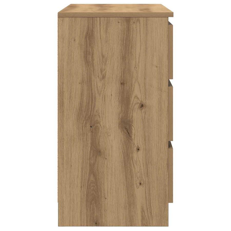 Dressoir lade 71x35x65 cm spaanplaat artisanaal eikenkleurig
