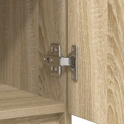 Dressoir met lades 71x35x84 cm spaanplaat sonoma eikenkleurig