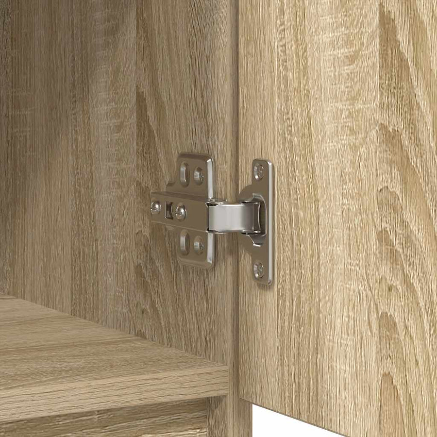 Dressoir met lades 71x35x84 cm spaanplaat sonoma eikenkleurig