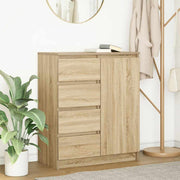 Dressoir 71x35x84 cm spaanplaat sonoma eiken