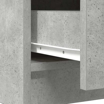 Dressoir met lades 71x35x84 cm spaanplaat betongrijs