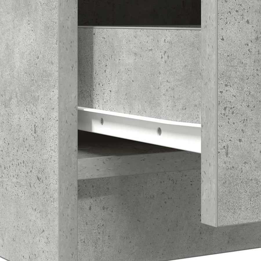 Dressoir met lades 71x35x84 cm spaanplaat betongrijs