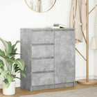 Dressoir 71x35x84 cm spaanplaat betongrijs