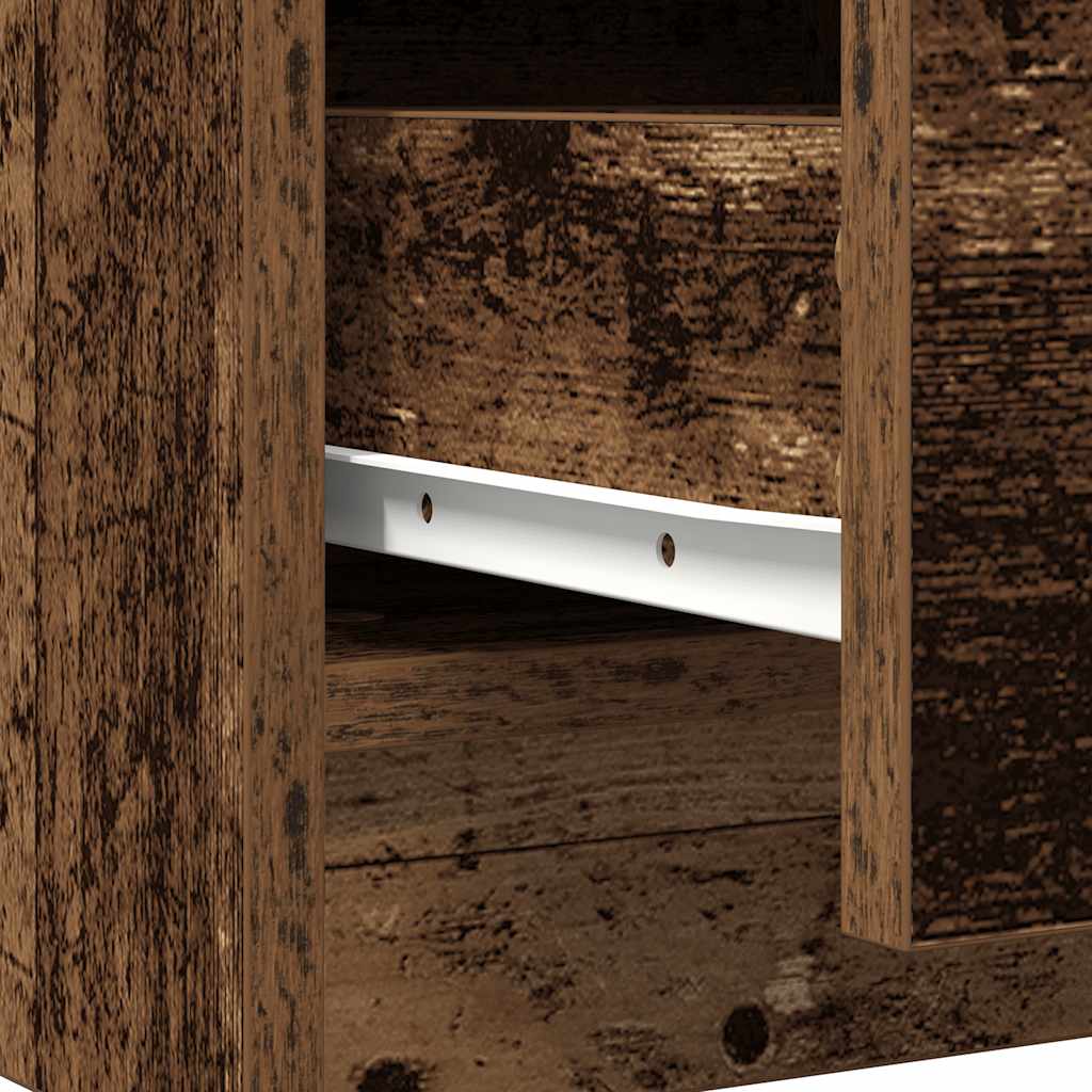 Dressoir met lades 71x35x84 cm spaanplaat hout oud hout