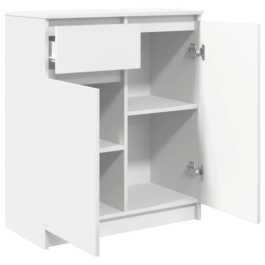 Dressoir met lade 71x35x84 cm spaanplaat wit