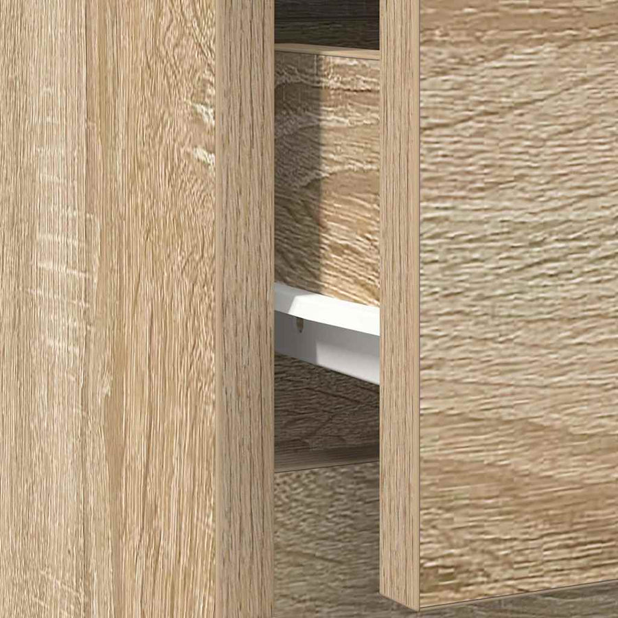 Dressoir met lade 71x35x84 cm spaanplaat sonoma eikenkleurig