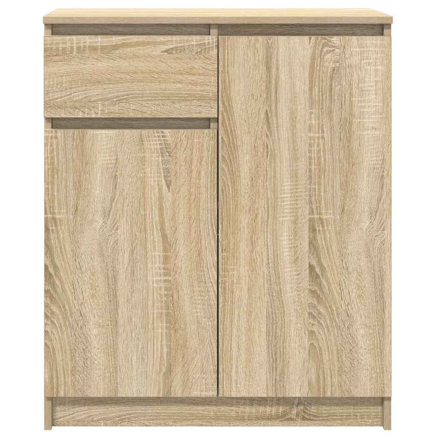 Dressoir met lade 71x35x84 cm spaanplaat sonoma eikenkleurig