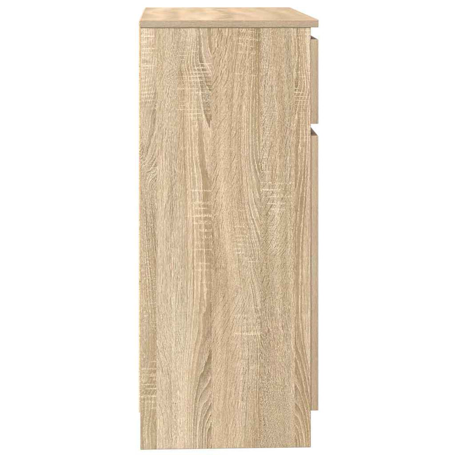 Dressoir met lade 71x35x84 cm spaanplaat sonoma eikenkleurig