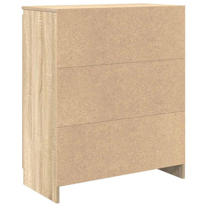 Dressoir met lade 71x35x84 cm spaanplaat sonoma eikenkleurig